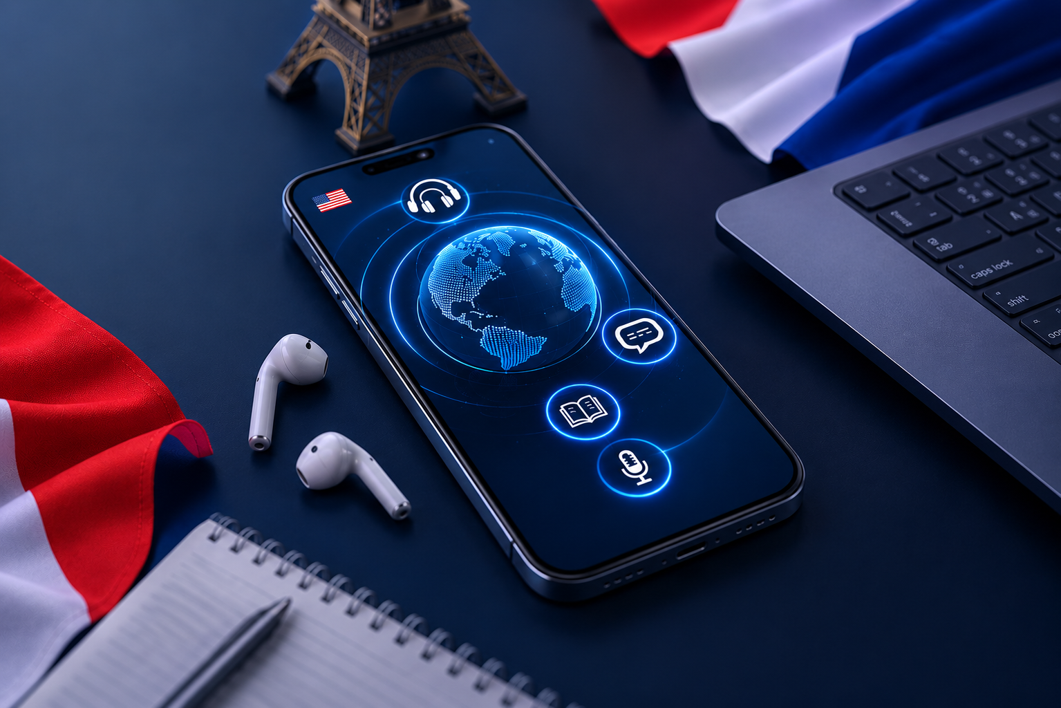 Aplicación para Aprender Inglés en Francés